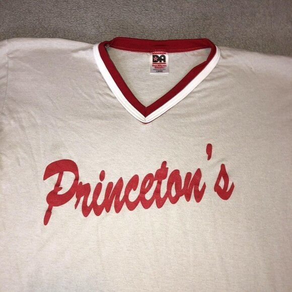 Vintage DON ALLESON Athletic PRINCETON Logo Short Sleeve Tee Size Large - Picture 3 of 6